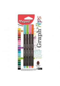Cienkopis Graph Peps 4 kolory MAPED