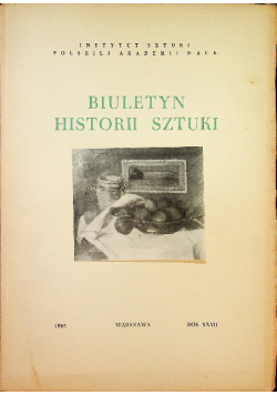 Biuletyn historii sztuki Nr 1 / 65