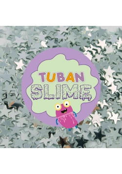 Brokat - srebrne gwiazdki TUBAN