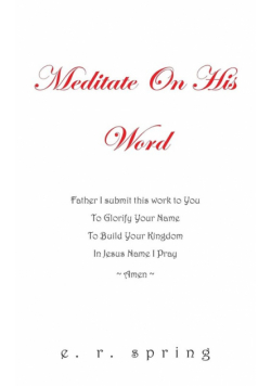 Meditate On His Word