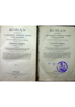 Koran Tom I i II 1858 r.