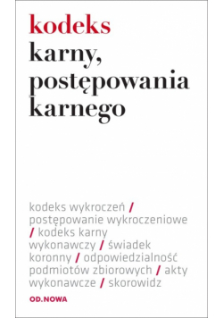 Kodeks karny postępowania karnego: karny wykonawczy