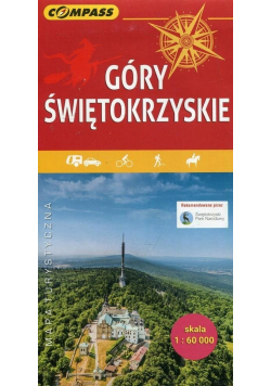 Góry Świętokrzyskie Mapa turystyczna 1:60 000