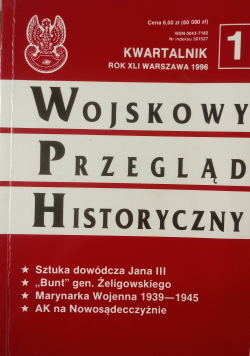 Wojskowy Przegląd Historyczny Nr 1