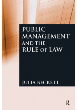 Public Management and the Rule of Law