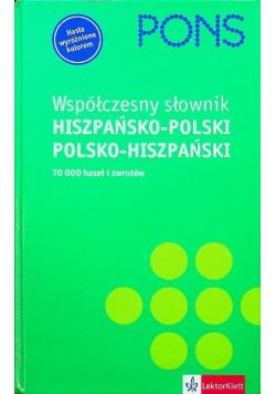 Współczesny słownik hiszpańsko polski polsko hiszpański