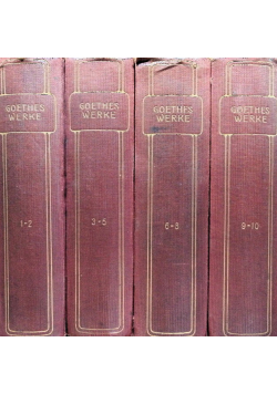 Goethes Werke 4 tomy