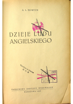 Dzieje ludu angielskiego 1948 r