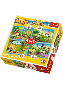 Puzzle 4w1 Przygody Pszczółki Mai TREFL