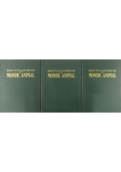 Encyclopedie du Monde Animal Tom 1 do 3