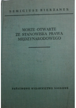 Morze otwarte ze stanowiska prawa międzynarodowego