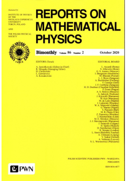 Reports On Mathematical Physics 86/2 - Polska