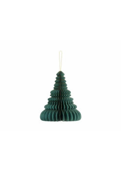 Bombka papierowa honeycomb Choinka zieleń 20cm