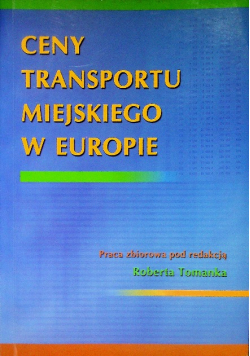 Ceny transportu miejskiego w Europie