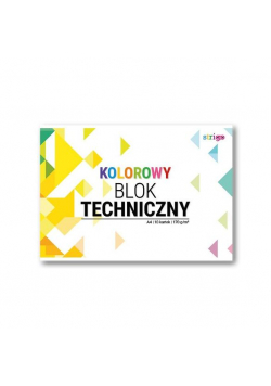 Blok techniczny kolorowy A4/10K (10szt) STRIGO