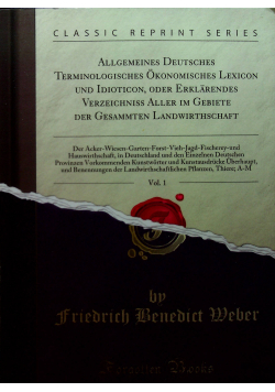 Allgemeines Deutsches Terminologisches Okonomisches Lexicon und Idioticon Reprint 1838 r