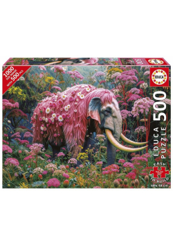 Puzzle 500 Kwiatowy słoń