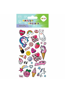 Naklejki 3D Puffy Funky Sweet 10x20cm HAPPY COLOR