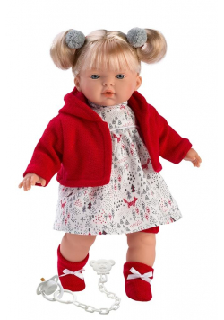 Lalka 33106 Aitana płacząca czerwona brunetka 33cm