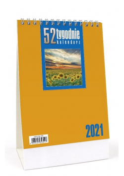 Kalendarz 2021 Biurkowy - 52T pomarańcz CRUX