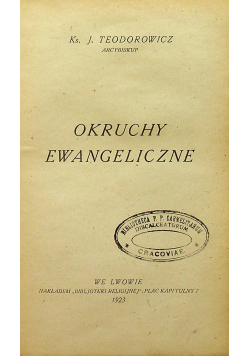 Okruchy Ewangeliczne 1923 r.