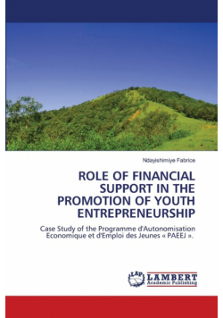 Role Of Financial Support In The Promotion Of Youth Entrepreneurship