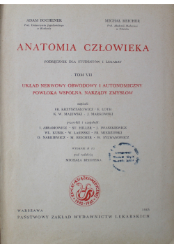 Anatomia człowieka Tom VII