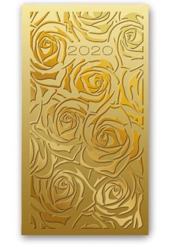 Kalendarz 2020 Tygod. A6 Vivella Relief złoty