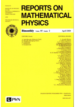 Report On Mathematical Physics 85/2 - Polska