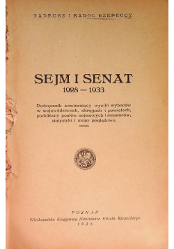 Sejm i senat 1928 - 1933, 1928 r.