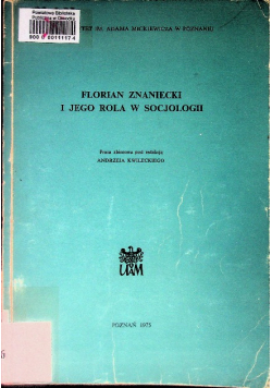 Florian Znaniecki i jego rola w socjologii