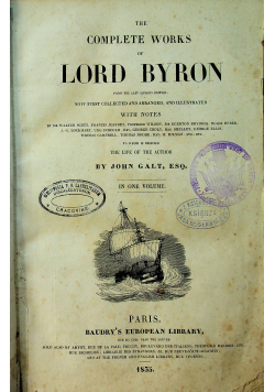 The complete works Lord Byron 1835 r