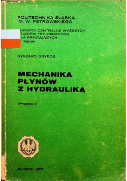 Mechanika płynów z hydrauliką