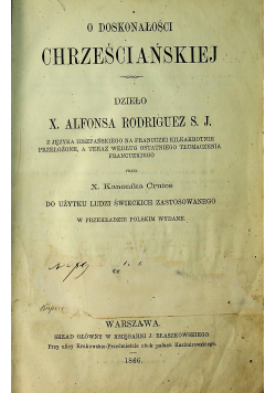 O doskonałości chrześcijańskiej 1866 r