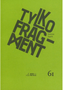 Jopek Joanna - Tylko fragment