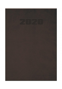 Kalendarz 2020 książkowy A5 Manager brąz TOP2000