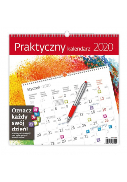 Kalendarz 2020 30x30cm Praktyczny kalendarz HELMA