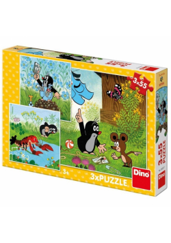 Puzzle 3w1 Krecik i spodenki 3x55el