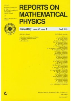 Reports on Mathematical Physics 69/2 Kraj