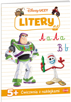 Disney Uczy Toy Story Litery 5 + Ćwiczeniaz naklejkami