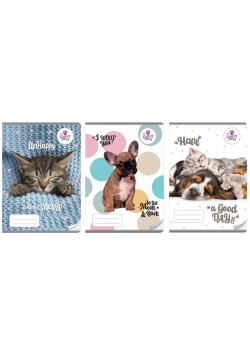 Zeszyt A4/32K kratka The sweet pets (10szt)