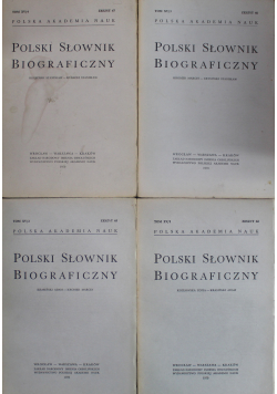 Polski Słownik Biograficzny Tom XV  Nr 1 do 4