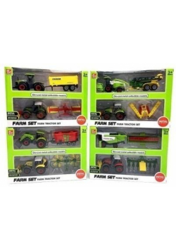 Traktor metalowy 2-pack MIX