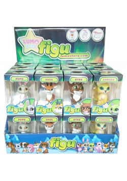 Figurki Lumo Stars Display 24 sztuki mix