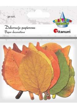 Dekoracje kartonowe Liście mix 30szt