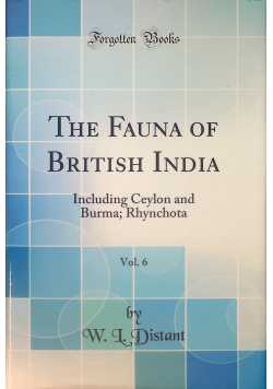 The fauna of British India vol 6 reprint 1916 r