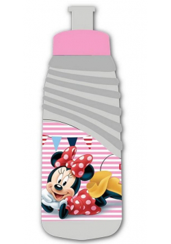 Bidon plastikowy Myszka Minnie szary