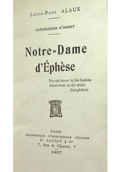 Notre Dame dephese 1907 r.
