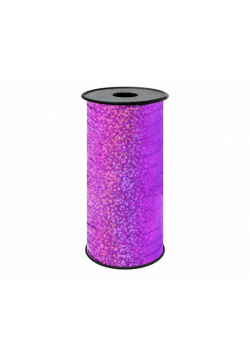 Tasiemka holograficzna różowa 92m