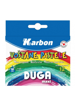 Kredki świecowe Jumbo 12 kolorów KARBON